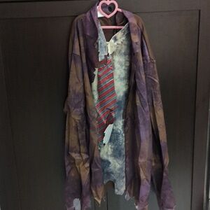 Adult Zombie Costume With Mask - One Size